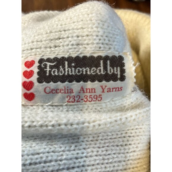 Retro Hand Knit Beanie Cathy Colorful Festive Holiday Preppy Classic Handmade - Picture 5 of 9